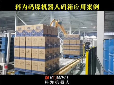 科為碼垛機器人碼箱應用案例